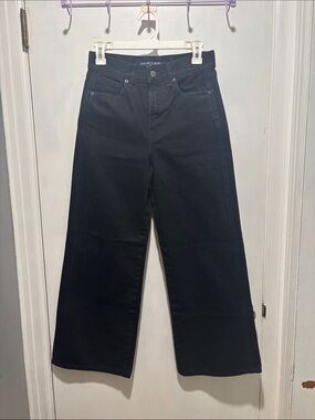 VERONICA BEARD Taylor high rise wide leg black jeans size 26
